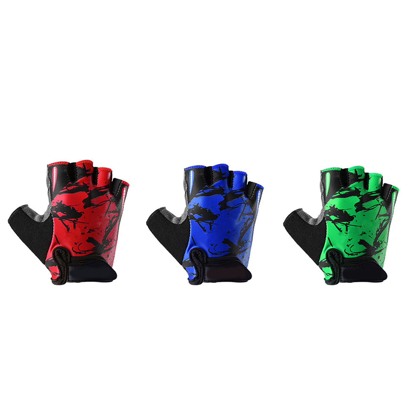 Fishing Gloves - Antislip halfvingerhandschoenen voor kinderen, lichtgewicht, rekbaar,