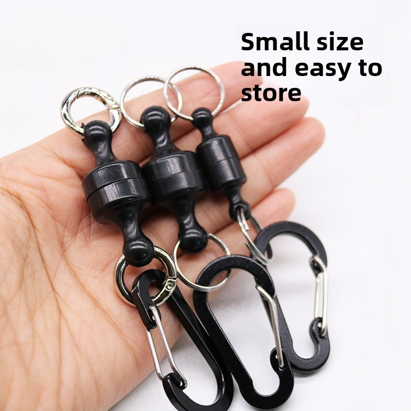 Fishing Gloves - Zwarte magnetische gespsluiting voor vishandschoenen, tentdak,