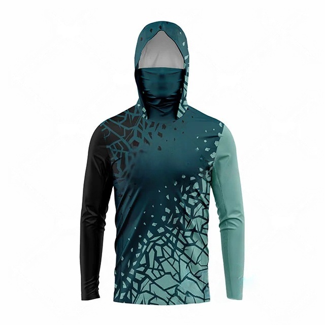 Fishing Shirt Uv Protection - MALFC Visserijkleding Heren Hoodie Visserijshirt lange