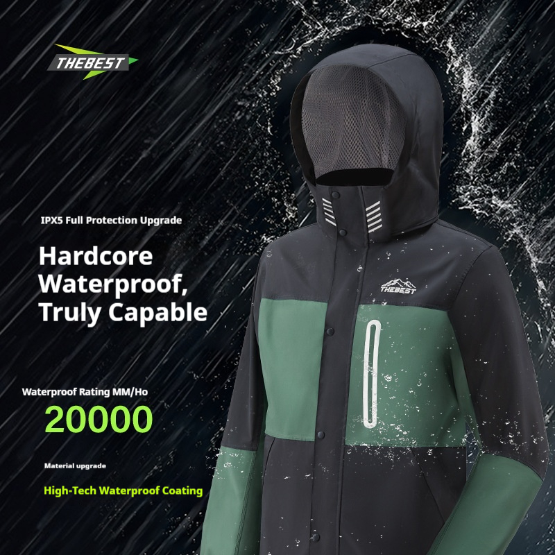 Volledige motorregenjas voor v - Fishing Rain Suit recensie en prijs